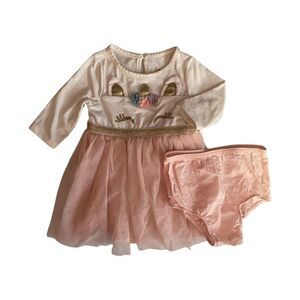 ❤️ Cat & Jack Reindeer Party Dress Size 12 Months